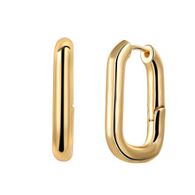 Load image into Gallery viewer, 17KM Trendy Gold Copper Hoop Earring for Women Girls Elegant Geometric Circle Twist Round Earrings Minimalist Brincos Jewelry
