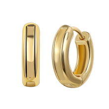Load image into Gallery viewer, 17KM Trendy Gold Copper Hoop Earring for Women Girls Elegant Geometric Circle Twist Round Earrings Minimalist Brincos Jewelry
