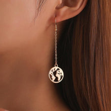 Load image into Gallery viewer, Fashion Classic Geometric Women Dangle Star Earrings Asymmetric Earrings Of Moon Female Korean Jewelry Women's earrings
