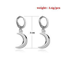 Load image into Gallery viewer, Fashion Classic Geometric Women Dangle Star Earrings Asymmetric Earrings Of Moon Female Korean Jewelry Women's earrings
