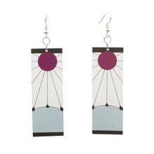 Load image into Gallery viewer, Anime Ghost Destruction Blade Acrylic Zaomen Tanjiro with the same earrings earrings earrings

