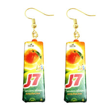 Load image into Gallery viewer, Women Earring Made Cute Girls Eardrop Funny Gift Sweet Handmade Cartoons Mini Fruit Drink Ham Sausage Toothpaste Shampoo
