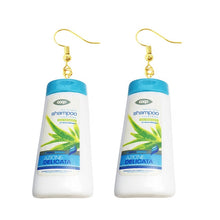 Load image into Gallery viewer, Women Earring Made Cute Girls Eardrop Funny Gift Sweet Handmade Cartoons Mini Fruit Drink Ham Sausage Toothpaste Shampoo
