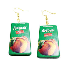 Load image into Gallery viewer, Women Earring Made Cute Girls Eardrop Funny Gift Sweet Handmade Cartoons Mini Fruit Drink Ham Sausage Toothpaste Shampoo
