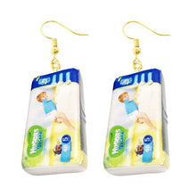 Load image into Gallery viewer, Women Earring Made Cute Girls Eardrop Funny Gift Sweet Handmade Cartoons Mini Fruit Drink Ham Sausage Toothpaste Shampoo
