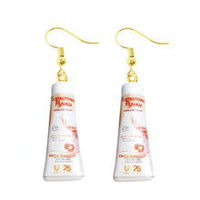 Load image into Gallery viewer, Women Earring Made Cute Girls Eardrop Funny Gift Sweet Handmade Cartoons Mini Fruit Drink Ham Sausage Toothpaste Shampoo
