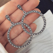Load image into Gallery viewer, IPARAM 2020 New Big Circle Round Hoop Earrings for Women's Fashion Statement Golden Punk Charm Earrings Party Jewelry

