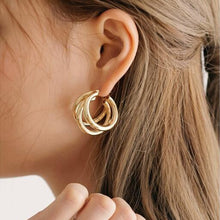 Load image into Gallery viewer, IPARAM 2020 New Big Circle Round Hoop Earrings for Women's Fashion Statement Golden Punk Charm Earrings Party Jewelry
