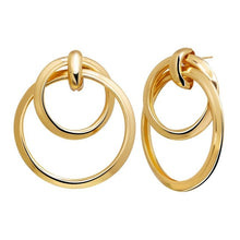 Load image into Gallery viewer, 17KM Punk Minimalist Chain Copper Hoop Earring for Women Elegant Circle Pearl Earrings Simple Round Brincos Jewelry Pendientes
