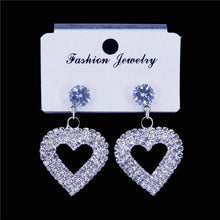 Load image into Gallery viewer, 2020 Fashion New Round Circle Earrings Big Hoop Earrings Shiny Zircon Delicate Crystal Earrings Girl Party Accessories
