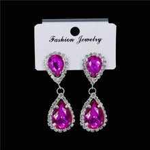 Load image into Gallery viewer, 2020 Fashion New Round Circle Earrings Big Hoop Earrings Shiny Zircon Delicate Crystal Earrings Girl Party Accessories
