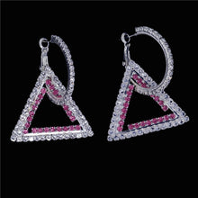 Load image into Gallery viewer, 2020 Fashion New Round Circle Earrings Big Hoop Earrings Shiny Zircon Delicate Crystal Earrings Girl Party Accessories
