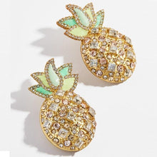 Load image into Gallery viewer, Miwens Bauble Bar Newest Crystal Palms Dangle Earrings For Women Watermelon Filet Statement Earrings Evil Eye Maxi Ear Jewelry
