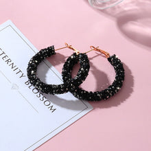 Load image into Gallery viewer, POXAM New Korean Statement Earrings for women Black Cute Arcylic Geometric Dangle Drop Gold Earings Brincos 2020 Fashion Jewelry
