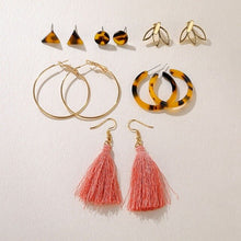Load image into Gallery viewer, DAXI Bohemian Big Gold Hopp Earrings For Women Trendy Pearl Earring Hoops Fashion Korean Acrylic Women Earings Set Jewelry 2020
