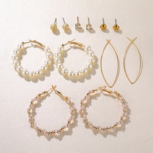 Load image into Gallery viewer, DAXI Bohemian Big Gold Hopp Earrings For Women Trendy Pearl Earring Hoops Fashion Korean Acrylic Women Earings Set Jewelry 2020
