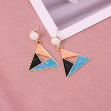 Load image into Gallery viewer, X&amp;P New Fashion Round Dangle Drop Korean Earrings For Women Geometric Round Heart Gold Earring Wedding 2020 kolczyki Jewelry

