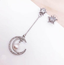 Load image into Gallery viewer, New Asymmetrical Star Moon Earrings Women Fashion Korean Temperament Earring Long Personality Ear Jewelry Exquisite Earrings
