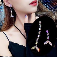 Load image into Gallery viewer, New Asymmetrical Star Moon Earrings Women Fashion Korean Temperament Earring Long Personality Ear Jewelry Exquisite Earrings
