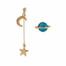 Load image into Gallery viewer, New Asymmetrical Star Moon Earrings Women Fashion Korean Temperament Earring Long Personality Ear Jewelry Exquisite Earrings
