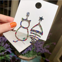 Load image into Gallery viewer, New Asymmetrical Star Moon Earrings Women Fashion Korean Temperament Earring Long Personality Ear Jewelry Exquisite Earrings
