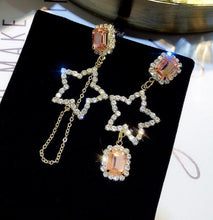 Load image into Gallery viewer, New Asymmetrical Star Moon Earrings Women Fashion Korean Temperament Earring Long Personality Ear Jewelry Exquisite Earrings
