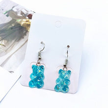 Load image into Gallery viewer, Cute Mini Gummy Bear Earrings Bear Earrings 1 Pair Creative Minimalism Cartoon Design Female Ear Hooks Danglers Jewelry Gift
