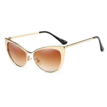 Load image into Gallery viewer, Metal Super Cute Cat Eye Sunglasses
