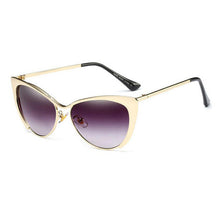 Load image into Gallery viewer, Metal Super Cute Cat Eye Sunglasses
